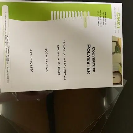 Couverture Polyester A4