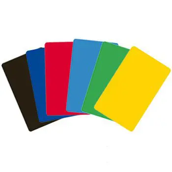 Cartes plastique couleurs PVC double face - Haute qualité