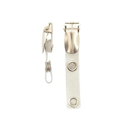 Clip bretelle en métal avec sangle - Accessoire de badge