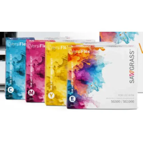 Sawgrass VersiFlex - encres de sublimation C, M, Y, E pour coton et fibres naturelles